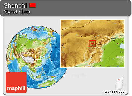 Physical Location Map of Shenchi