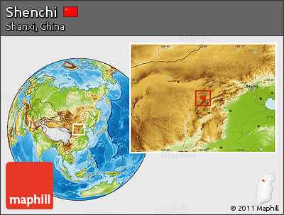 Physical Location Map of Shenchi