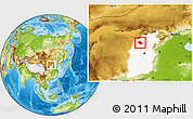 Physical Location Map of Shenchi, highlighted parent region