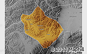 Physical Map of Shenchi, desaturated