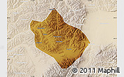 Physical Map of Shenchi, lighten