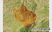 Physical Map of Shenchi, satellite outside