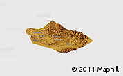 Physical Panoramic Map of Shenchi, cropped outside