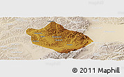 Physical Panoramic Map of Shenchi, lighten