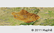 Physical Panoramic Map of Shenchi, satellite outside