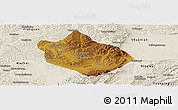 Physical Panoramic Map of Shenchi, shaded relief outside