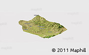 Satellite Panoramic Map of Shenchi, cropped outside