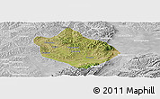 Satellite Panoramic Map of Shenchi, lighten, desaturated