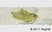 Satellite Panoramic Map of Shenchi, lighten