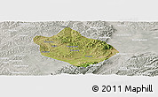 Satellite Panoramic Map of Shenchi, lighten, semi-desaturated