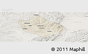 Shaded Relief Panoramic Map of Shenchi, lighten