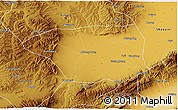 Physical 3D Map of Shuo Xian