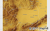 Physical Map of Shuo Xian