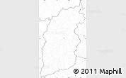 Blank Simple Map of Shanxi, no labels