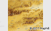 Physical 3D Map of Tianzhen
