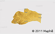 Physical 3D Map of Tunliu, cropped outside