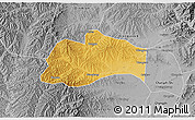 Physical 3D Map of Tunliu, desaturated