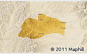 Physical 3D Map of Tunliu, lighten