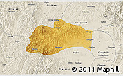 Physical 3D Map of Tunliu, shaded relief outside