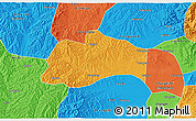 Political 3D Map of Tunliu