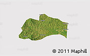 Satellite 3D Map of Tunliu, cropped outside