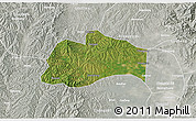 Satellite 3D Map of Tunliu, lighten, semi-desaturated