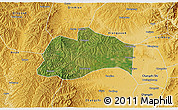 Satellite 3D Map of Tunliu, physical outside