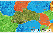 Satellite 3D Map of Tunliu, political outside