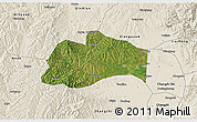 Satellite 3D Map of Tunliu, shaded relief outside