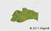 Satellite 3D Map of Tunliu, single color outside