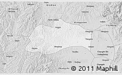 Silver Style 3D Map of Tunliu
