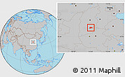 Gray Location Map of Tunliu