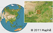 Satellite Location Map of Tunliu