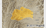 Physical Map of Tunliu, semi-desaturated