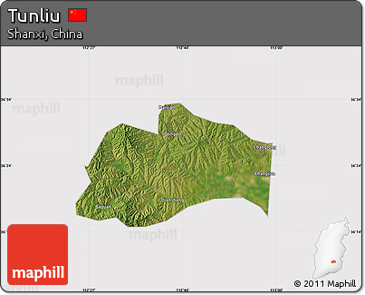Satellite Map of Tunliu, cropped outside
