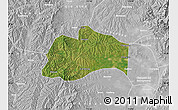 Satellite Map of Tunliu, lighten, desaturated