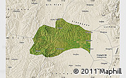 Satellite Map of Tunliu, shaded relief outside
