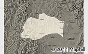 Shaded Relief Map of Tunliu, darken