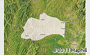 Shaded Relief Map of Tunliu, satellite outside