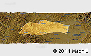 Physical Panoramic Map of Tunliu, darken