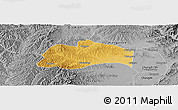 Physical Panoramic Map of Tunliu, desaturated