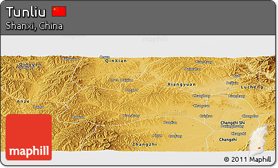Physical Panoramic Map of Tunliu