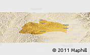 Physical Panoramic Map of Tunliu, lighten