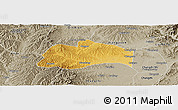 Physical Panoramic Map of Tunliu, semi-desaturated