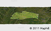 Satellite Panoramic Map of Tunliu, darken