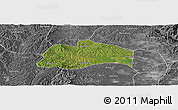 Satellite Panoramic Map of Tunliu, desaturated