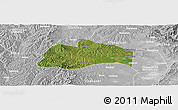 Satellite Panoramic Map of Tunliu, lighten, desaturated