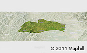 Satellite Panoramic Map of Tunliu, lighten
