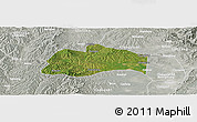 Satellite Panoramic Map of Tunliu, lighten, semi-desaturated