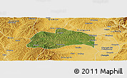 Satellite Panoramic Map of Tunliu, physical outside
